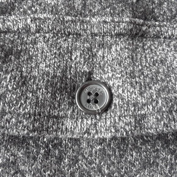 Michael Kors Wool & Cotton Zip Sweater - Picture 9 of 10